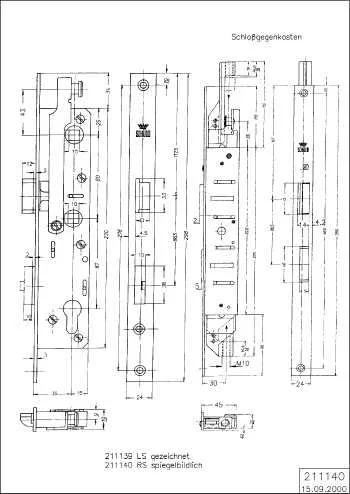 PANIKBESCHLG.2FLG.RS Schüco 211140