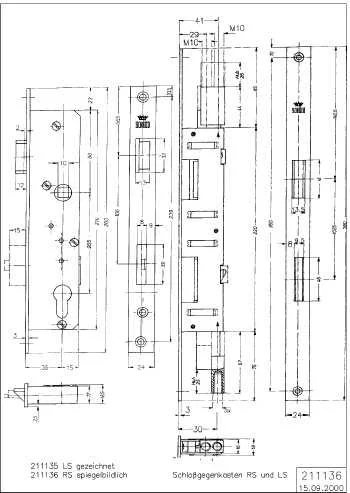 PANIKBESCHLG.2FLG.RS Schüco 211136