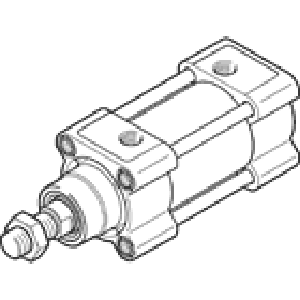 Стандартный цилиндр Festo DSBG-50-25-PPSA-N3