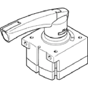 Распределитель с ручным управлением Festo VHER-P-H-B43C-B-G12