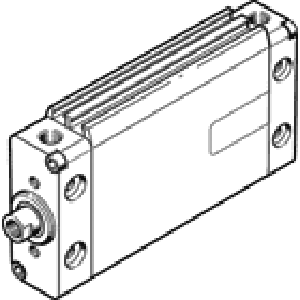 Плоский цилиндр Festo DZF-63-80-P-A