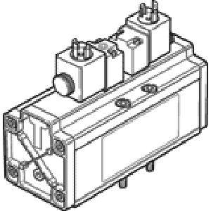 Распределитель с электроуправлением Festo MDH-5/3G-3/4-D-4-24DC