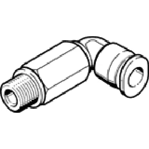 Угловой фитинг с цанговым зажимом, удлиненный Festo QSMLL-M3-4