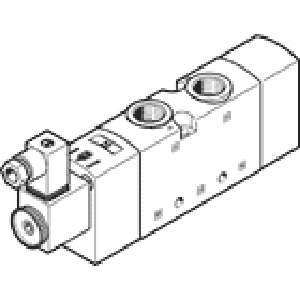 Распределитель с электроуправлением Festo VUVS-L30-M52-AD-G38-F8-1C1+G