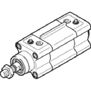 Стандартный цилиндр Festo DSBF-C-32-25-PPVA-N3-R
