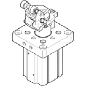 Стопорный цилиндр Festo DFST-80-40-L-Y4-A-S-G2