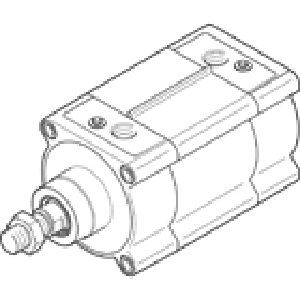 Стандартный цилиндр Festo DSBF-C-100-25-PPVA-N3-R