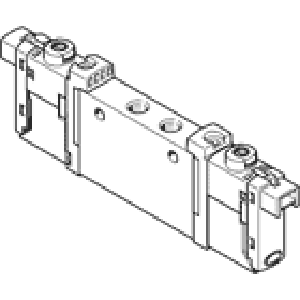 Распределитель с электроуправлением Festo VUVG-L10-B52-T-M5-1H2L-W1