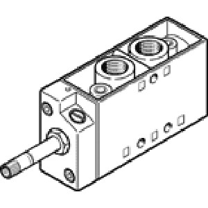 Распределитель с электроуправлением Festo MFH-5-1/8