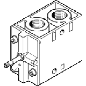 Распределитель с электроуправлением Festo MFH-3-3/4