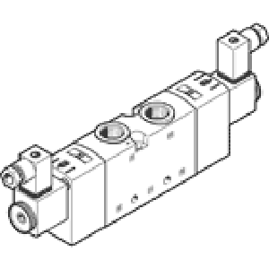 Распределитель с электроуправлением Festo VUVS-L30-B52-D-G38-F8-1C1+G