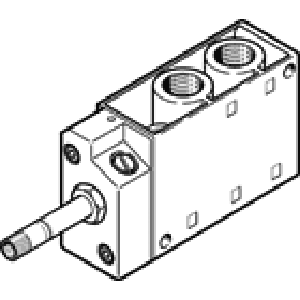 Распределитель с электроуправлением Festo MFH-5-1/4
