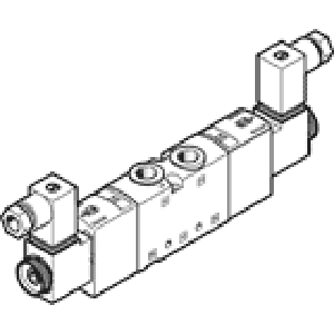 Распределитель с электроуправлением Festo VUVS-L20-B52-D-G18-F7-1C1+G