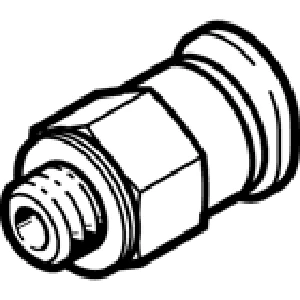 Штуцер с цанговым соединением Festo QSM-M3-4-100