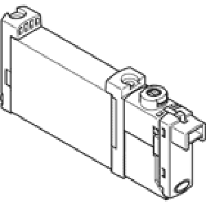 Распределитель с электроуправлением Festo VUVG-B10-M52-MZT-F-1H2L-W1