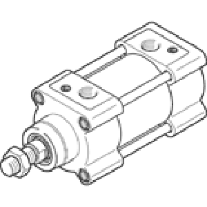 Стандартный цилиндр Festo DSBG-63-160-PPVA-N3