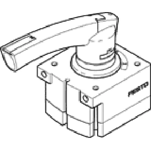 Распределитель с ручным управлением Festo VHER-P-H-B43U-B-G18