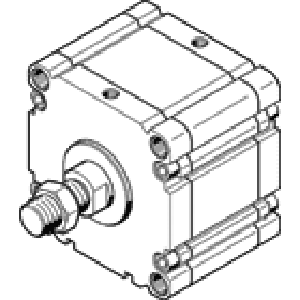 Компактный цилиндр Festo ADVU-125-30-A-P-A