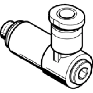 Угловой фитинг с цанговым зажимом, удлиненный Festo QSMLLV-M5-3-I