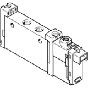 Распределитель с электроуправлением Festo VUVG-L10-M52-RT-M5-1H2L-W1