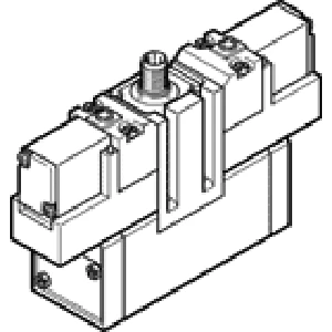 Распределитель с электроуправлением Festo MEBH-5/3E-D-2-ZSR-C