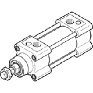 Стандартный цилиндр Festo DSBG-40-25-PPSA-N3