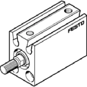 Короткоходовой цилиндр Festo AEVC-25-25-A-P-A