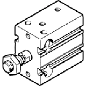 Компактный цилиндр Festo DPDM-25-15-PA