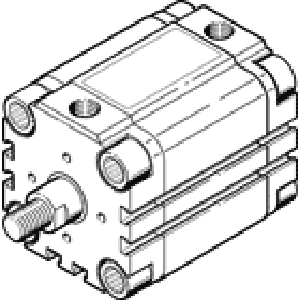 Компактный цилиндр Festo ADVU-100-20-A-P-A