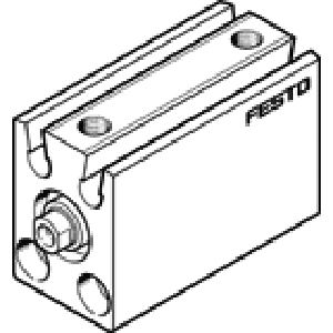 Короткоходовой цилиндр Festo ADVC-20-10-I-P-A