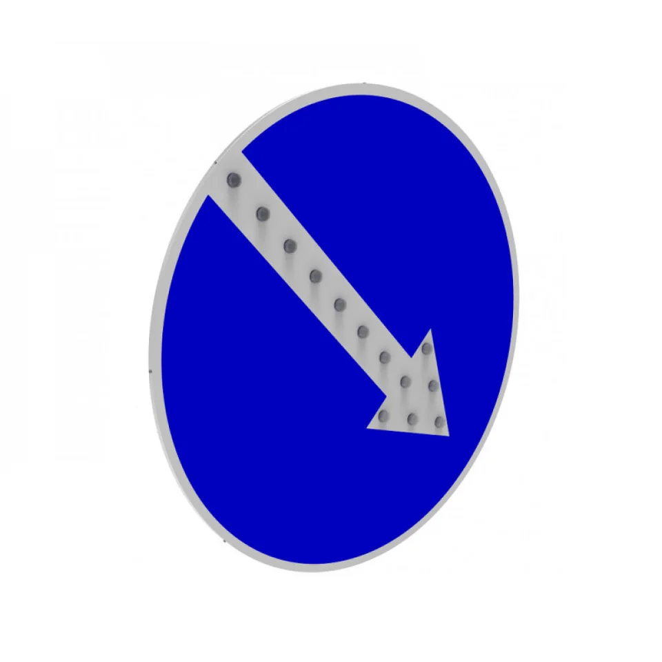 Дорожный знак СДЗ 4.2.1/2-П-900 12/24В (круг 900мм, III т.р.)