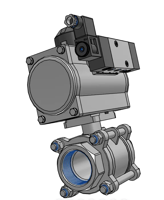 Actuated ball valve Festo KVZB-