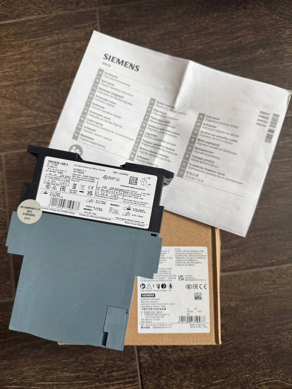 Устройство плавного пуска Siemens SIRIUS 3RW3028-1BB14 — фото 2 из 2