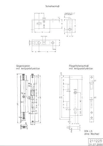RIEGEL-FALLENSCHL.LS Schüco 211225