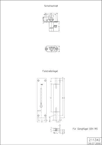 VERRIEGELUNG RS Schüco 211342