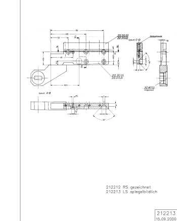 TUERSCHIENE EV1 LS Schüco 212213
