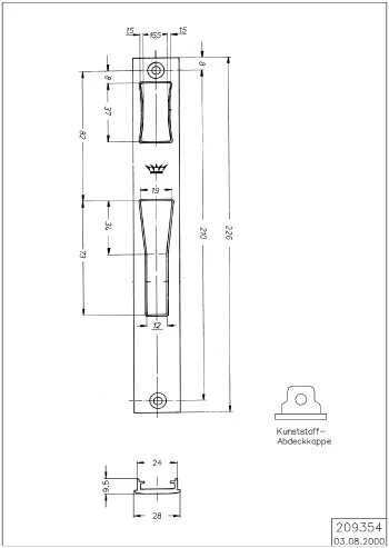SCHLIESSPLATTE Schüco 209354