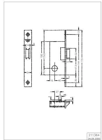 FALLENSCHLOSS/211252 Schüco 211364