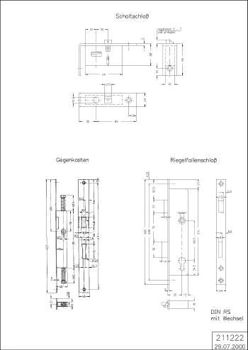 RIEGEL-FALLENSCHL.RS Schüco 211222