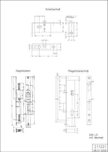 RIEGEL-FALLENSCHL.LS Schüco 211221