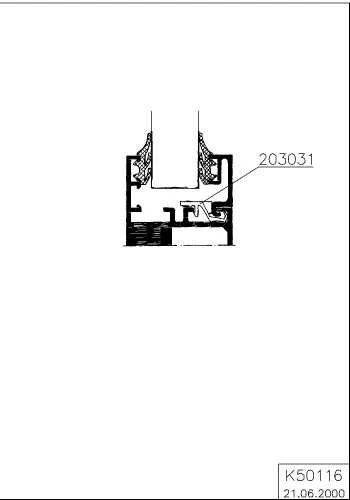 Держатель штапика Schüco 203031