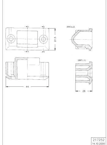 Опорная колодка Schüco 217252