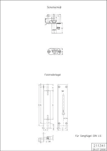 VERRIEGELUNG LS Schüco 211341